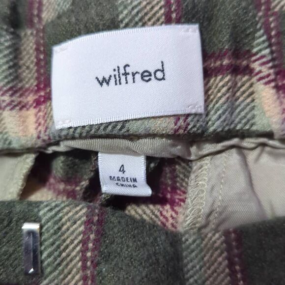Aritzia Wilfred effortless crop plaid pant size 4 - Picture 5 of 9